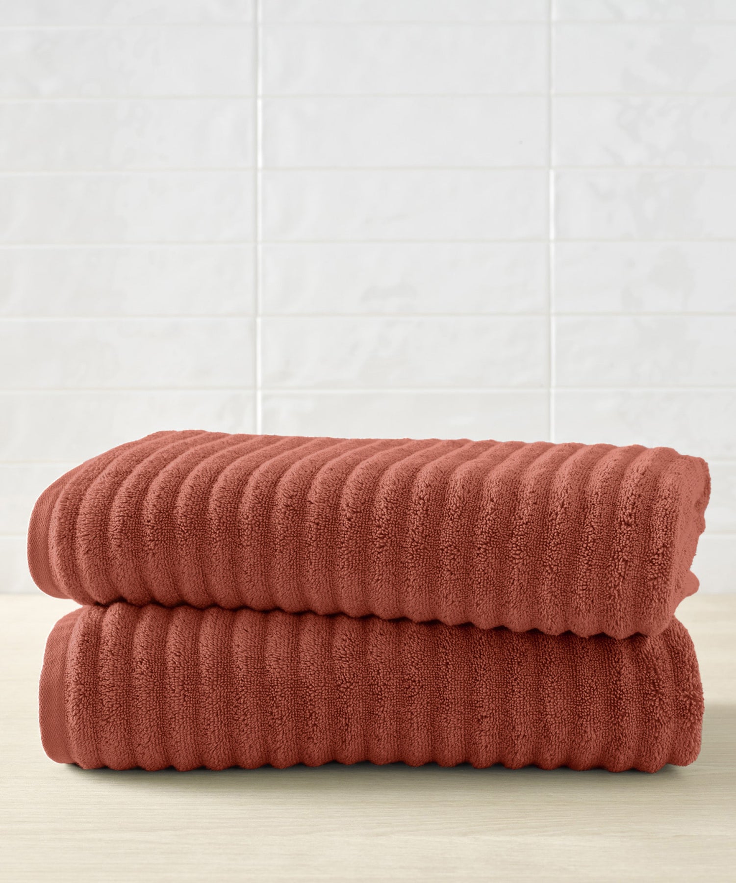 Ribbed deals bath towels